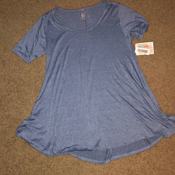 LuLaRoe Tops - Blue perfect tee by Lularoe
